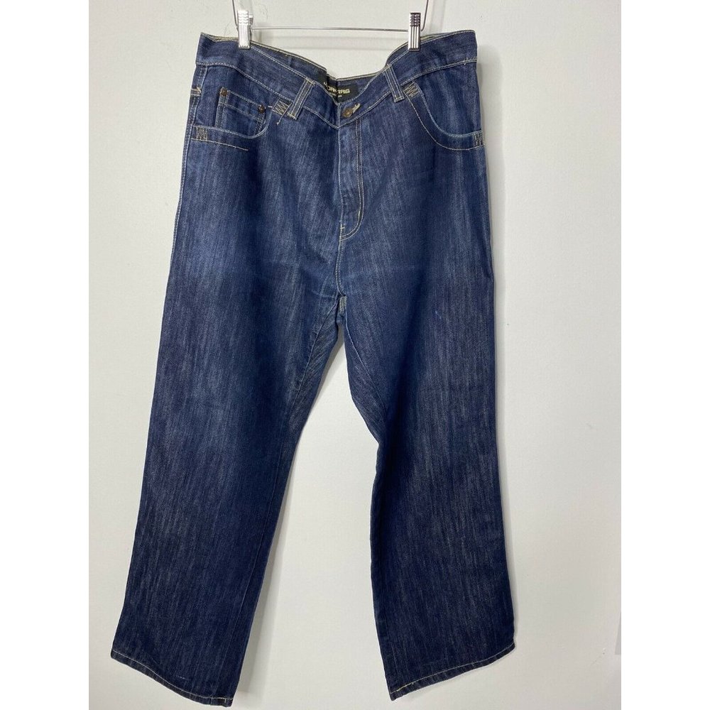 Jordan Craig Men's Boot Cut Size 38x32 Dark Blue Jeans